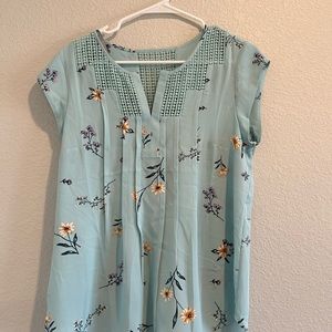 Daniel Rain floral blouse
